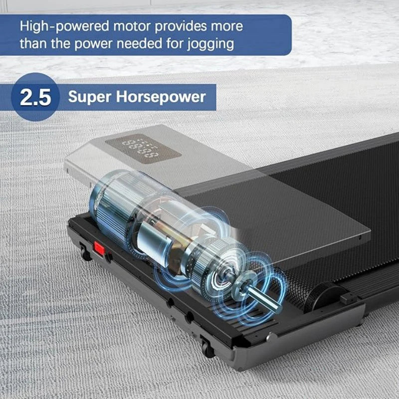 Treadmill 2.5 HP Home Walking Running Pad LCD Display