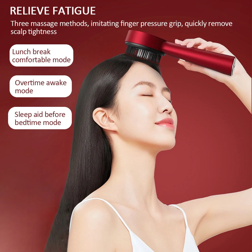 Foreverlily Electric Vibration Massage Comb For Hair Growth Therapy