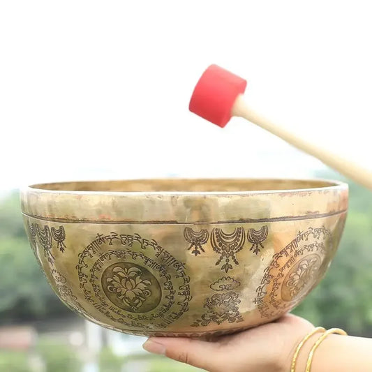 SHXICraft Nepal Tibetan Singing Bowls Set Heart Chakra Meditation Instruments