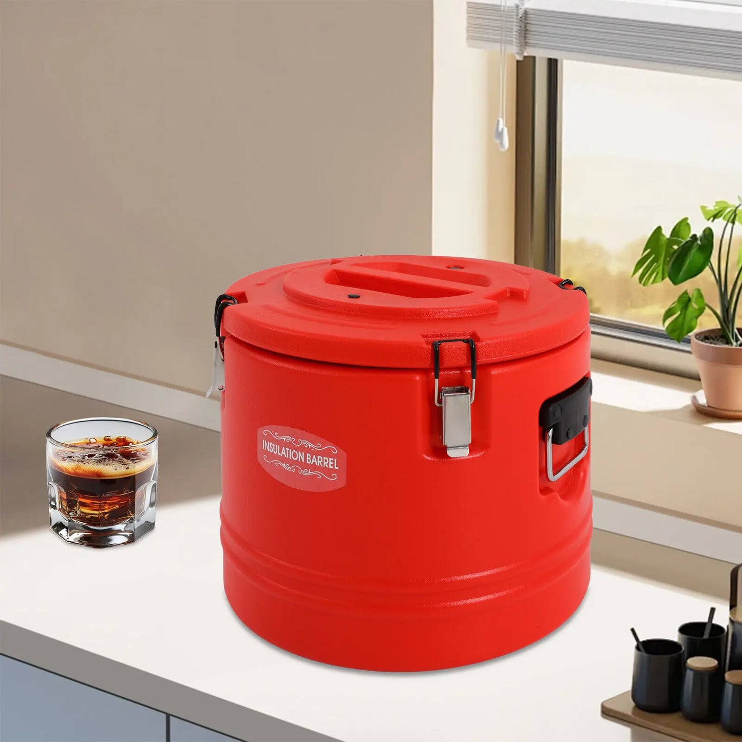 Insulated Beverage Cooler Bucket For Outdoor Dining And Parties