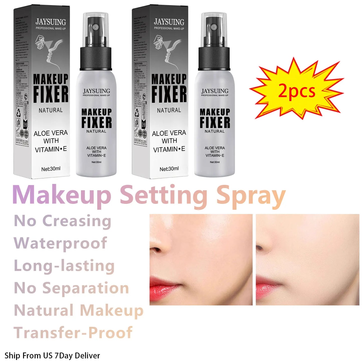 Jaysuing Makeup Setting Spray Lasting Oil Free