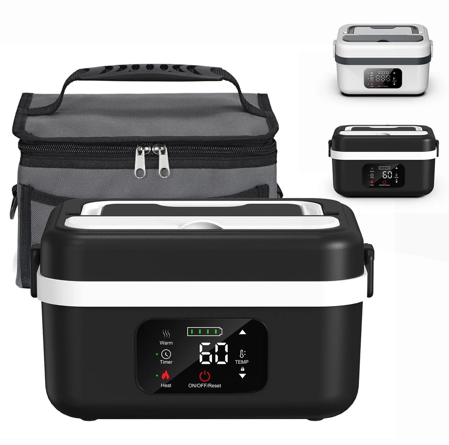 Wireless Insulated Lunch Box 60W Heating 1L
