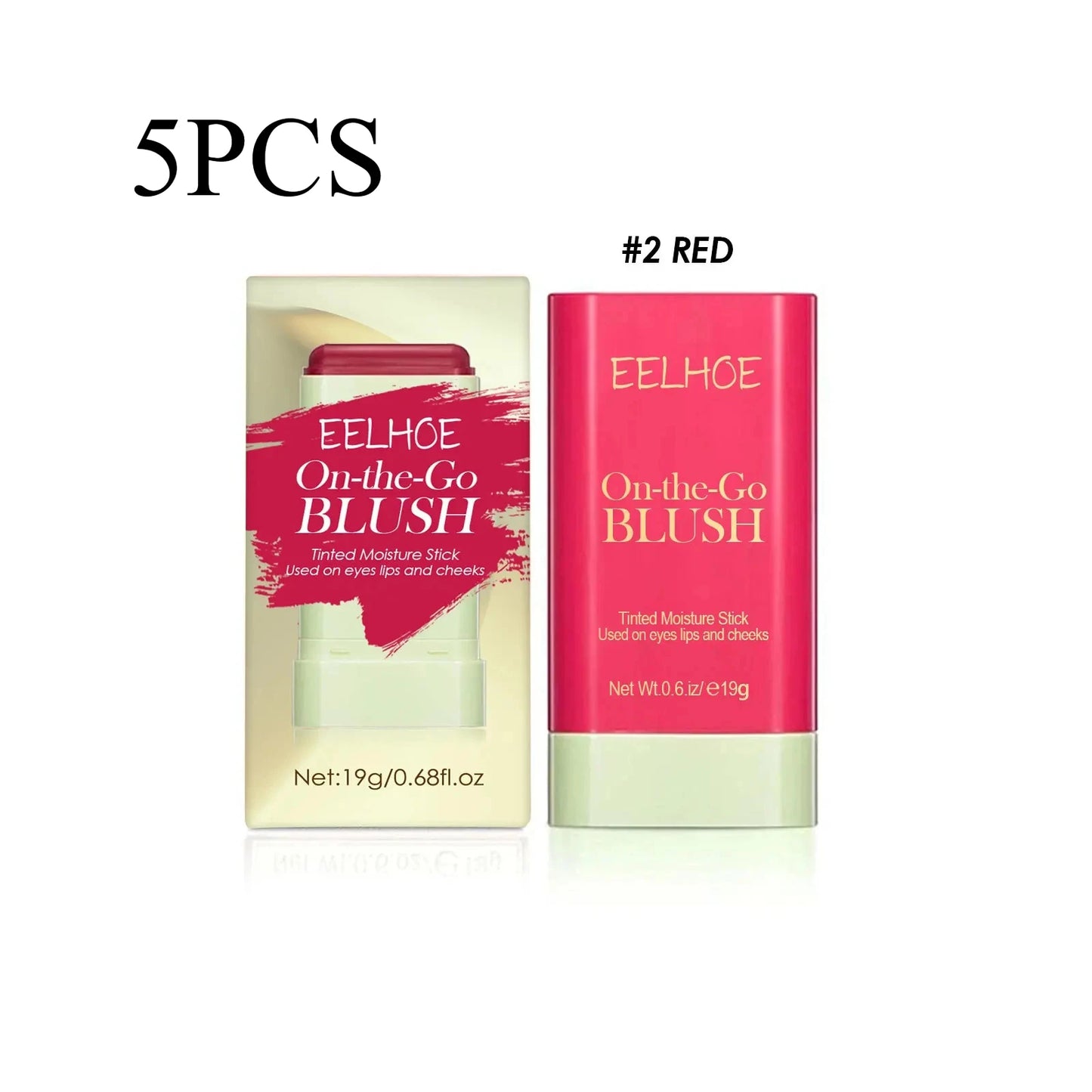 Eelhoe 3 In 1 Blush Stick For Eyes Cheeks Lips