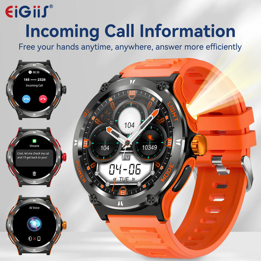 EIGIIS Smart Watch 3ATM Waterproof Heart Rate