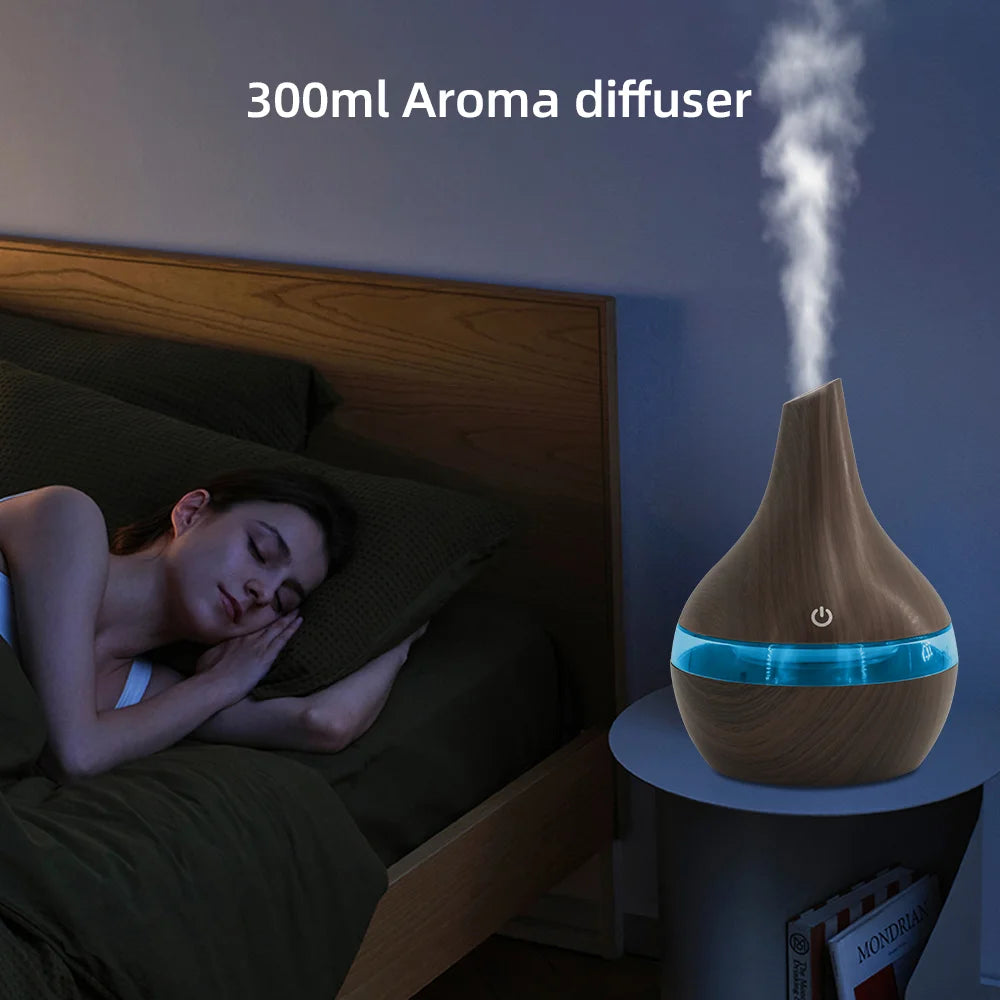 OIMG USB Essential Oil Diffuser Humidifier LED Aromatherapy Remote