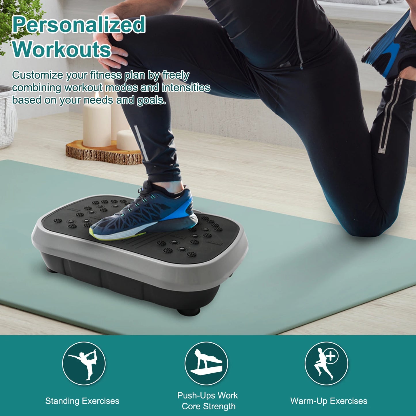 Vibration Plate Exercise Machine Portable Workout