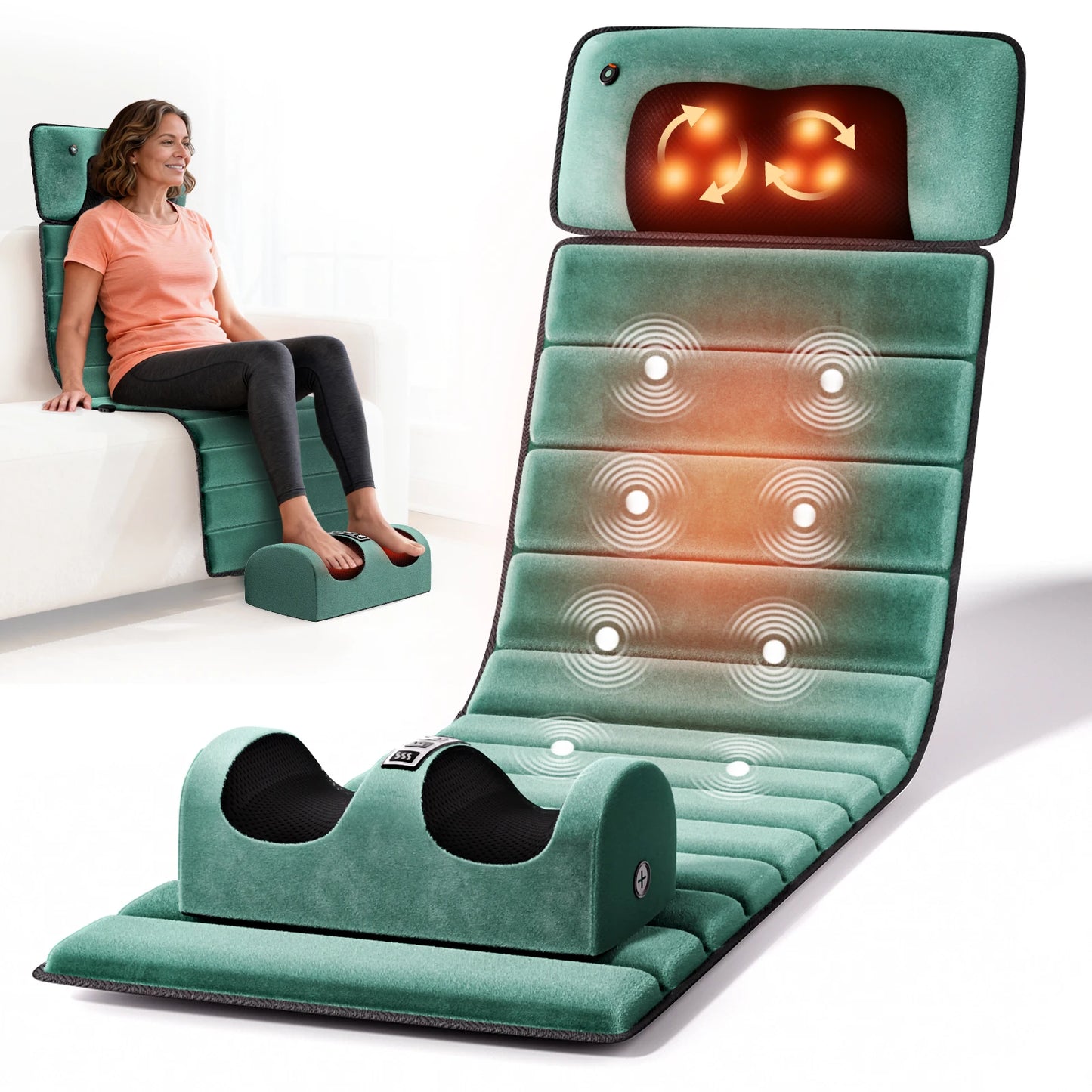 HIMOUTA Full Body Massage Mat With Heat