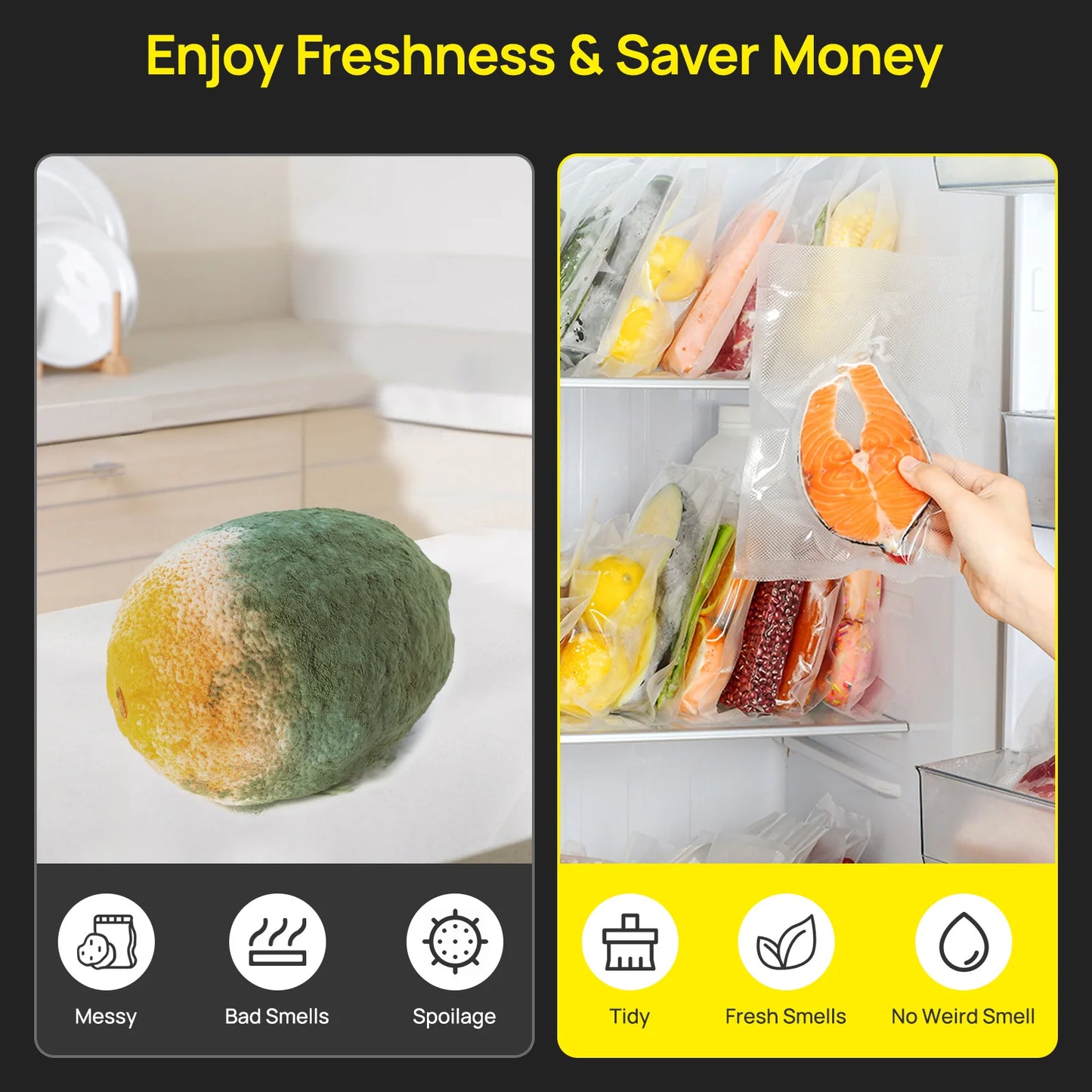 Seatao VH5188 Vacuum Sealer With Built-In Cutter