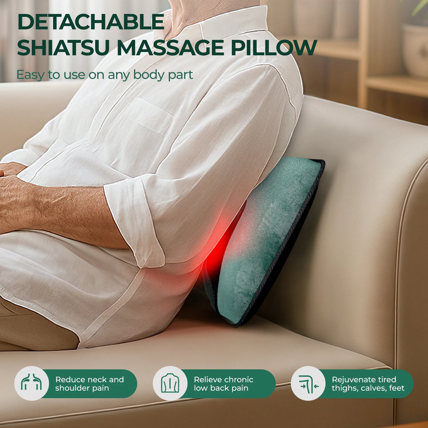 HIMOUTA Full Body Massage Mat With Heat