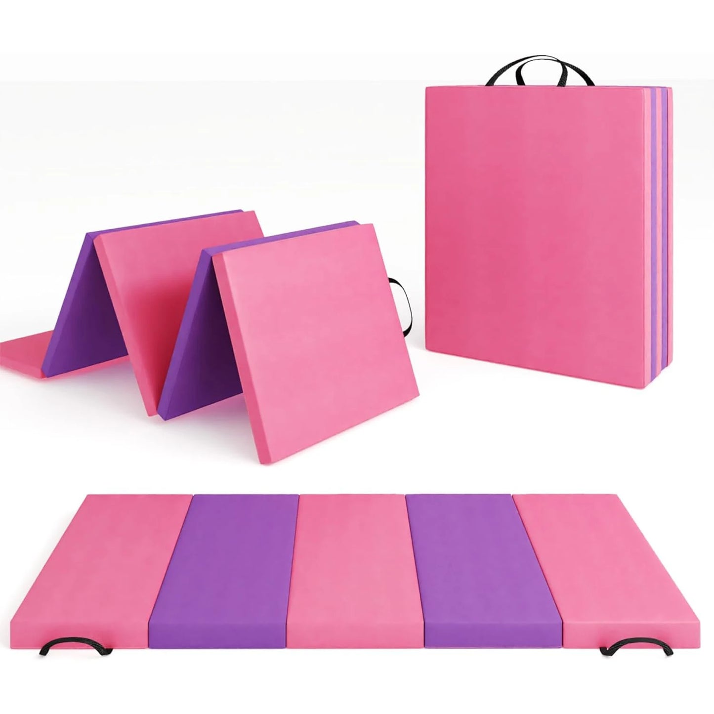 TWISTER.CK Folding Gym Mat Extra Firm High Density Foam Non Slip