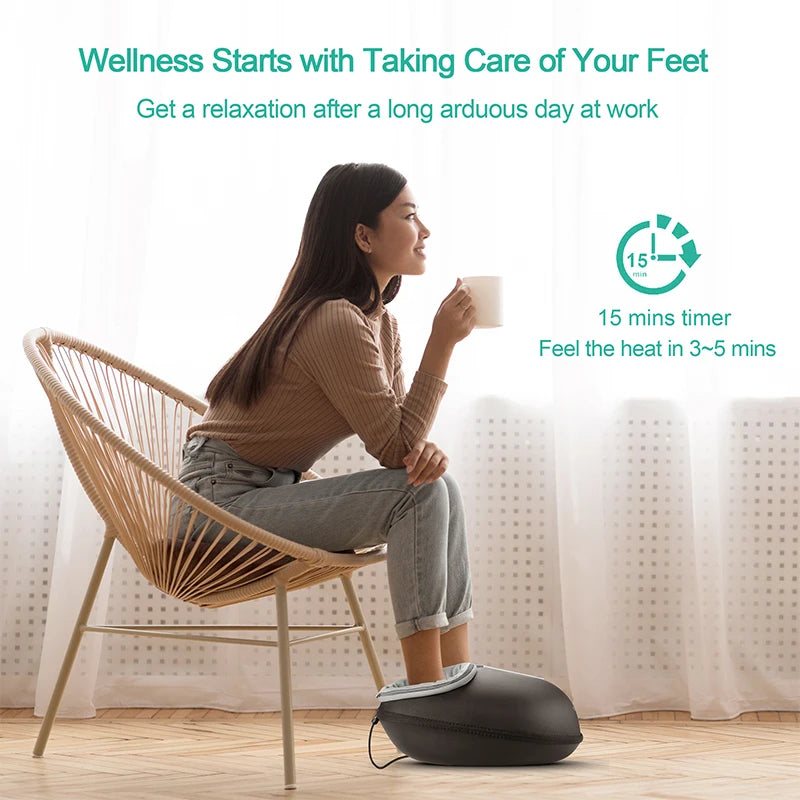 Medcursor Shiatsu Foot Massager With Heat Rollers