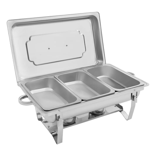 Bymaocar Chafing Dish Buffet Set 3 Grid