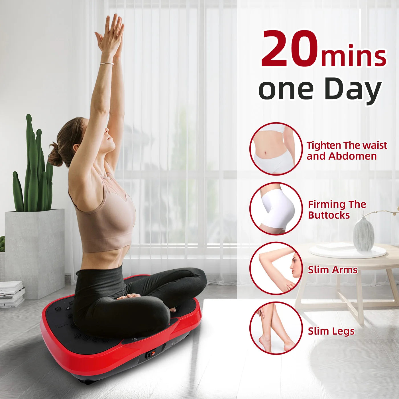 Vibration Plate Exercise Machine Portable Workout