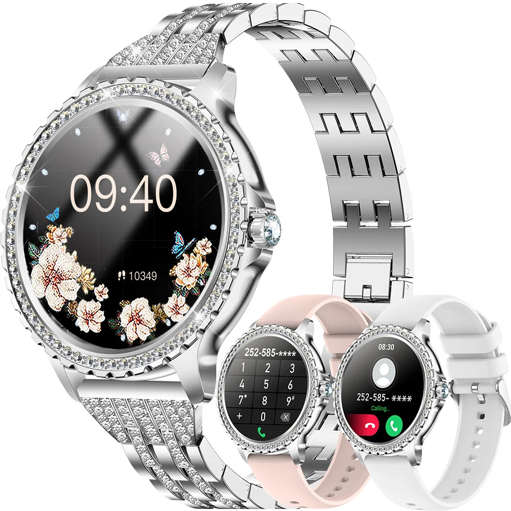 INNOFOVO Women Smartwatch Touchscreen Fitness Tracker With Wireless Calls