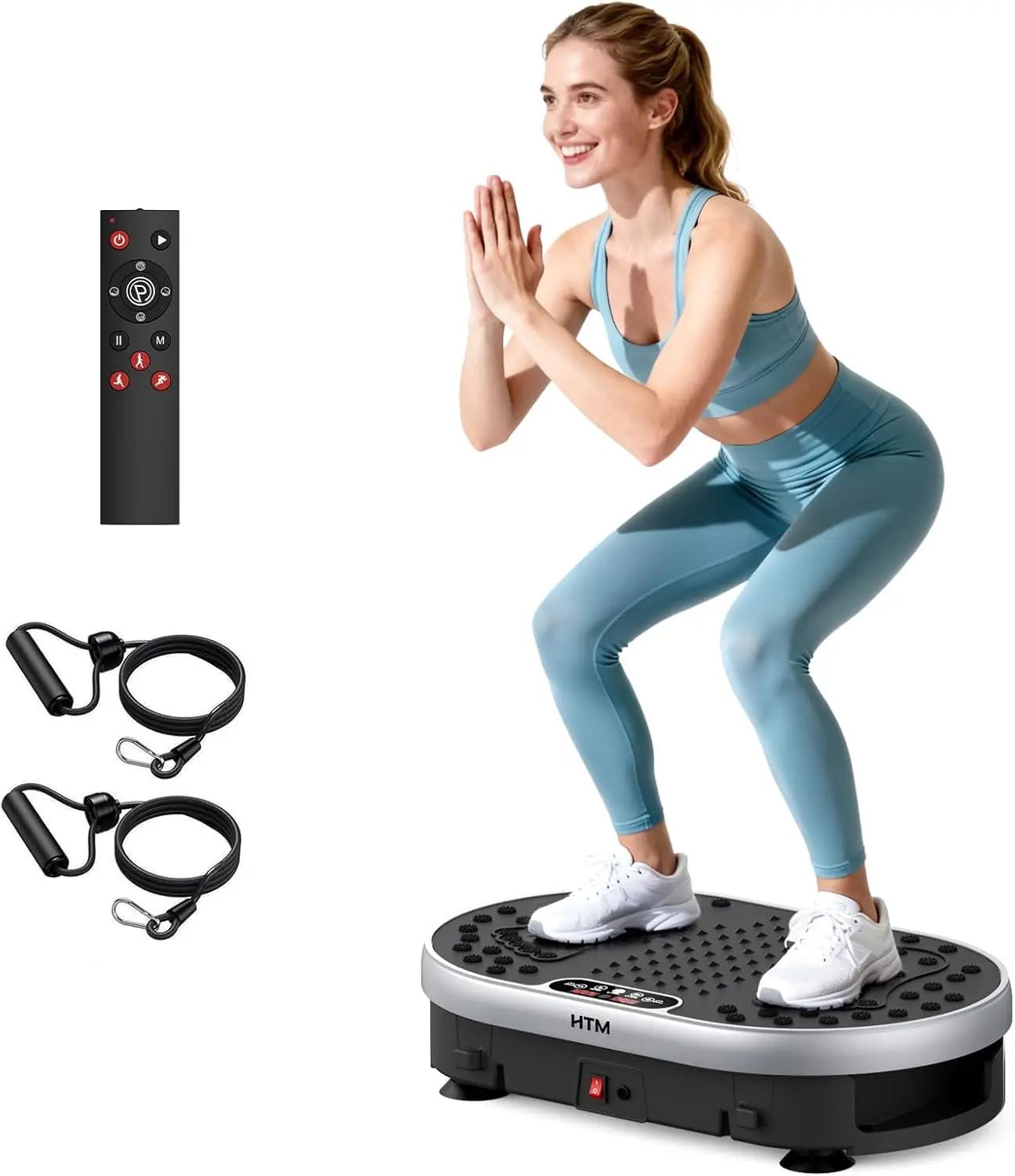 HTMM Vibration Plate 120 Levels 9 Modes Exercise Machine