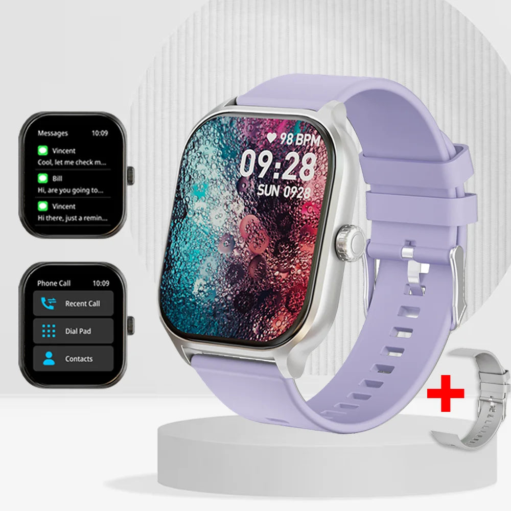 LAXASFIT Smartwatch Bluetooth Calling Voice Assistant 100 Sports Android Ios