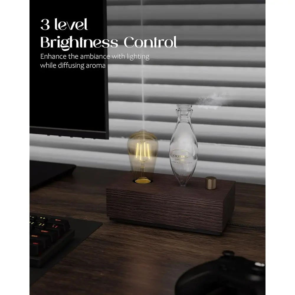 XMSJ Essential Oil Diffuser with Wood Base