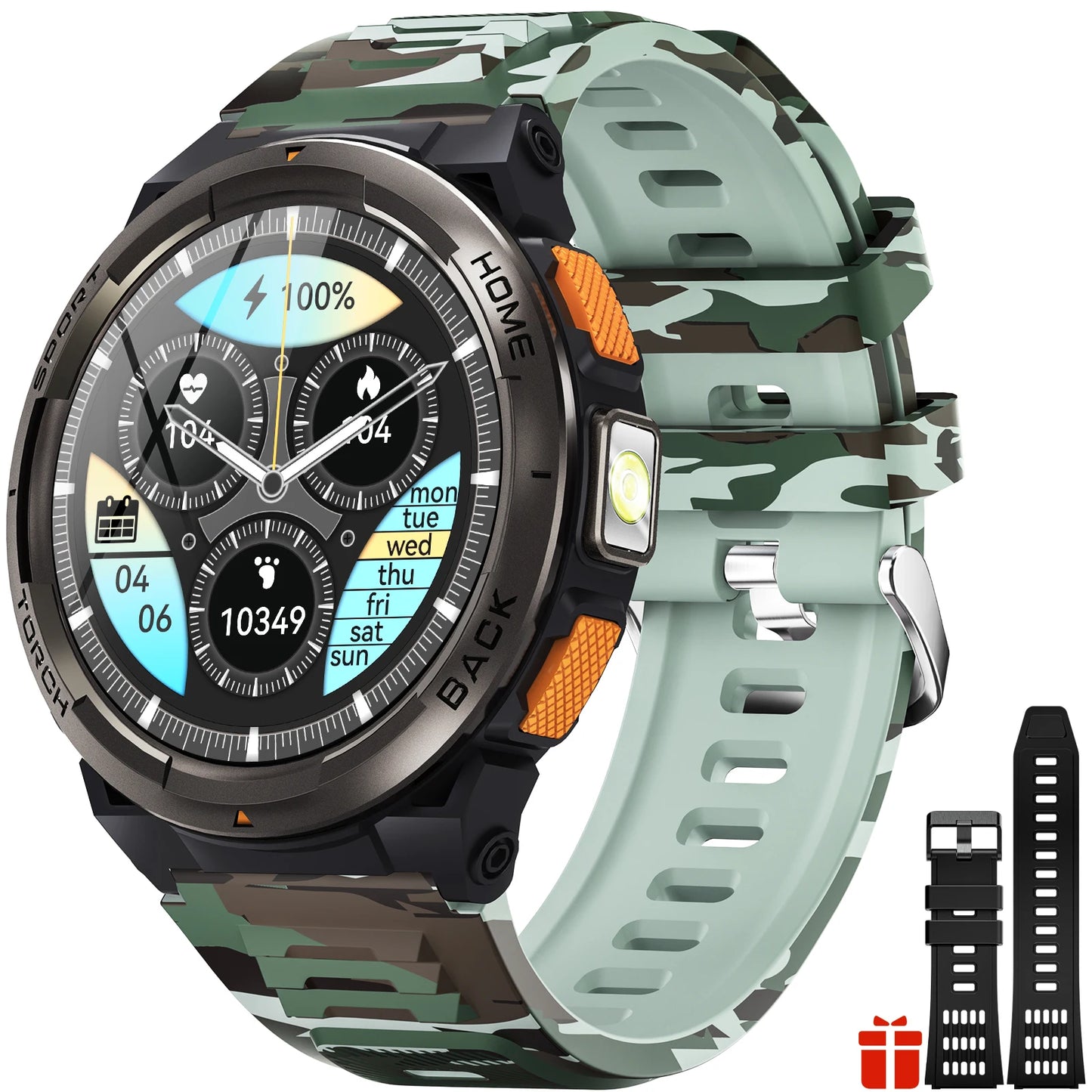 EIGIIS KE5 Smartwatch 3ATM Waterproof With Compass And Altitude Barometer
