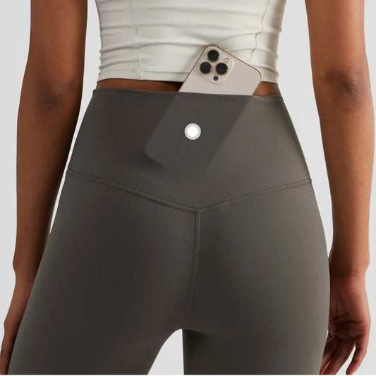 High Waist Yoga Leggings Back Pocket