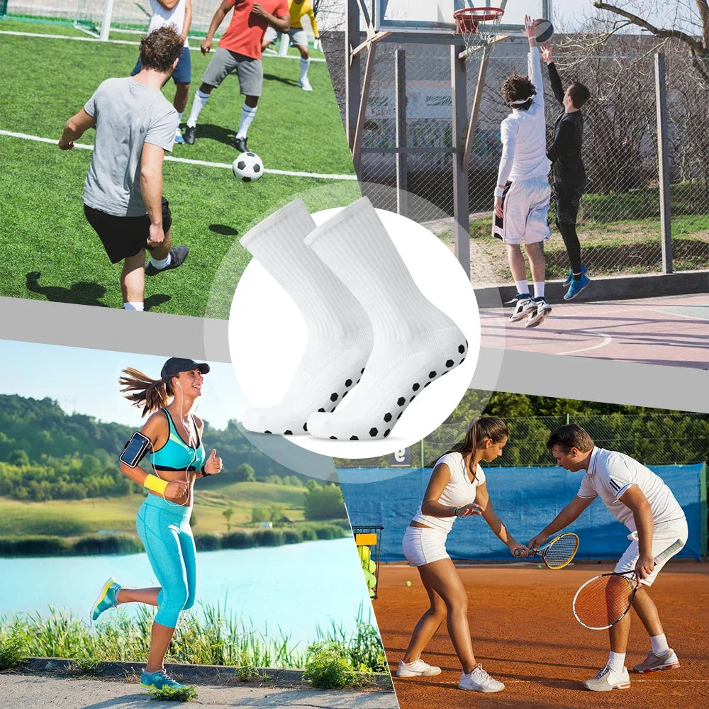 NONECN Anti Slip Soccer Socks Breathable