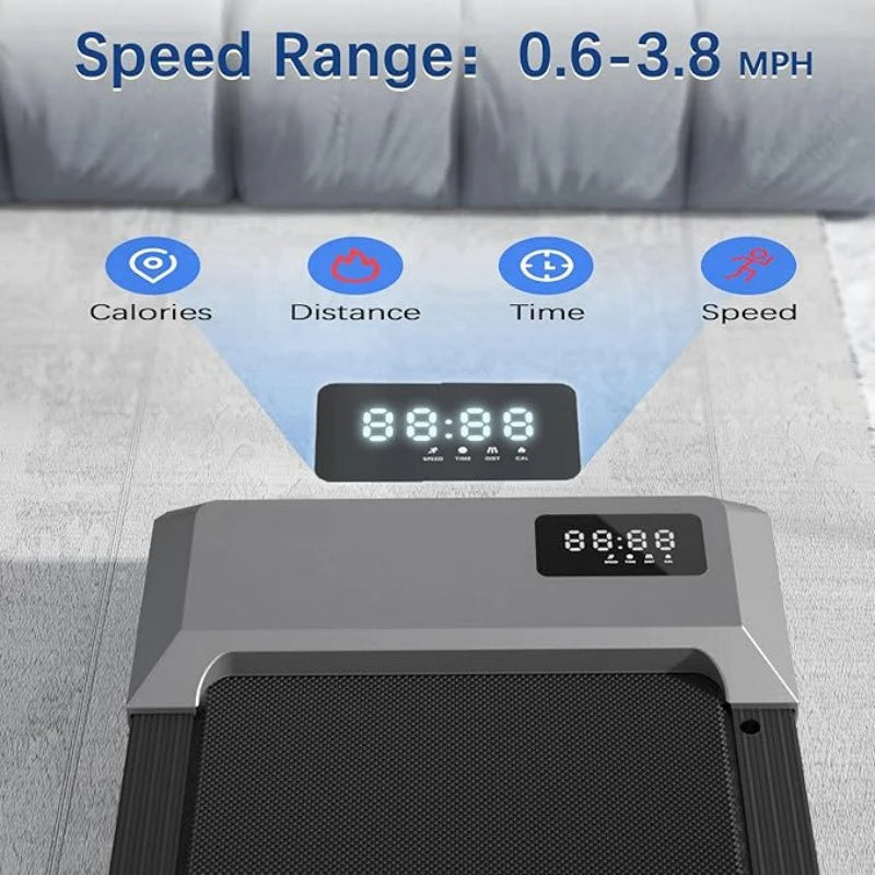 Treadmill 2.5 HP Home Walking Running Pad LCD Display