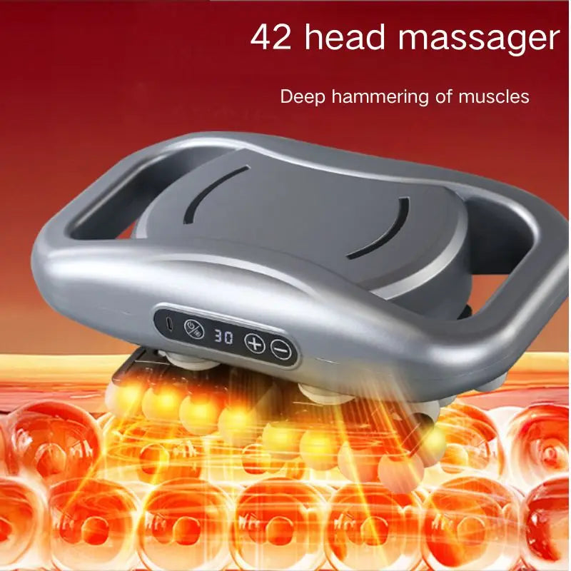 Muscle Massager Gun With 42 Heads LED Display