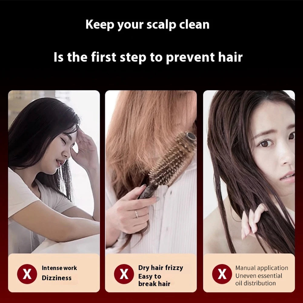 Foreverlily Electric Vibration Massage Comb For Hair Growth Therapy