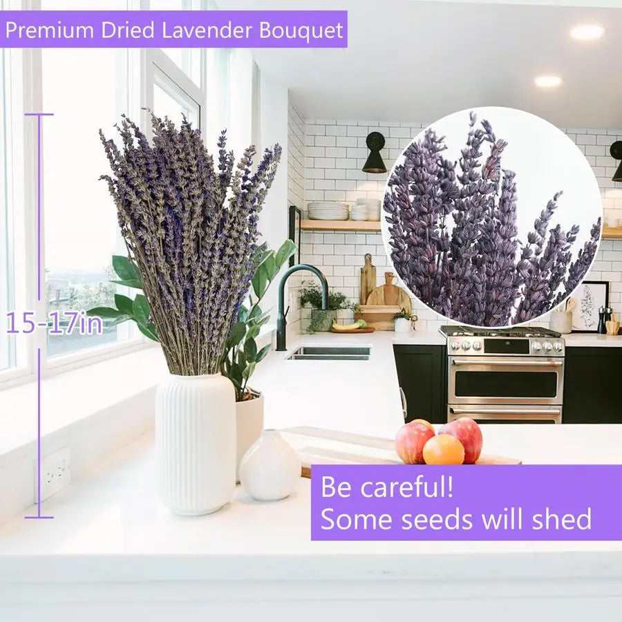 Natural Dried Lavender Bundles for Home Decor