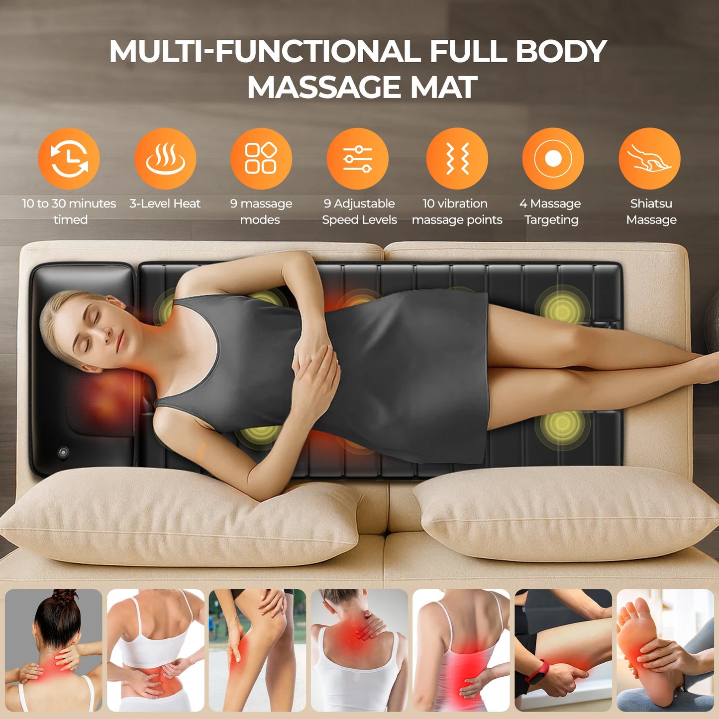 HIMOUTA Shiatsu Full Body Massage Mat