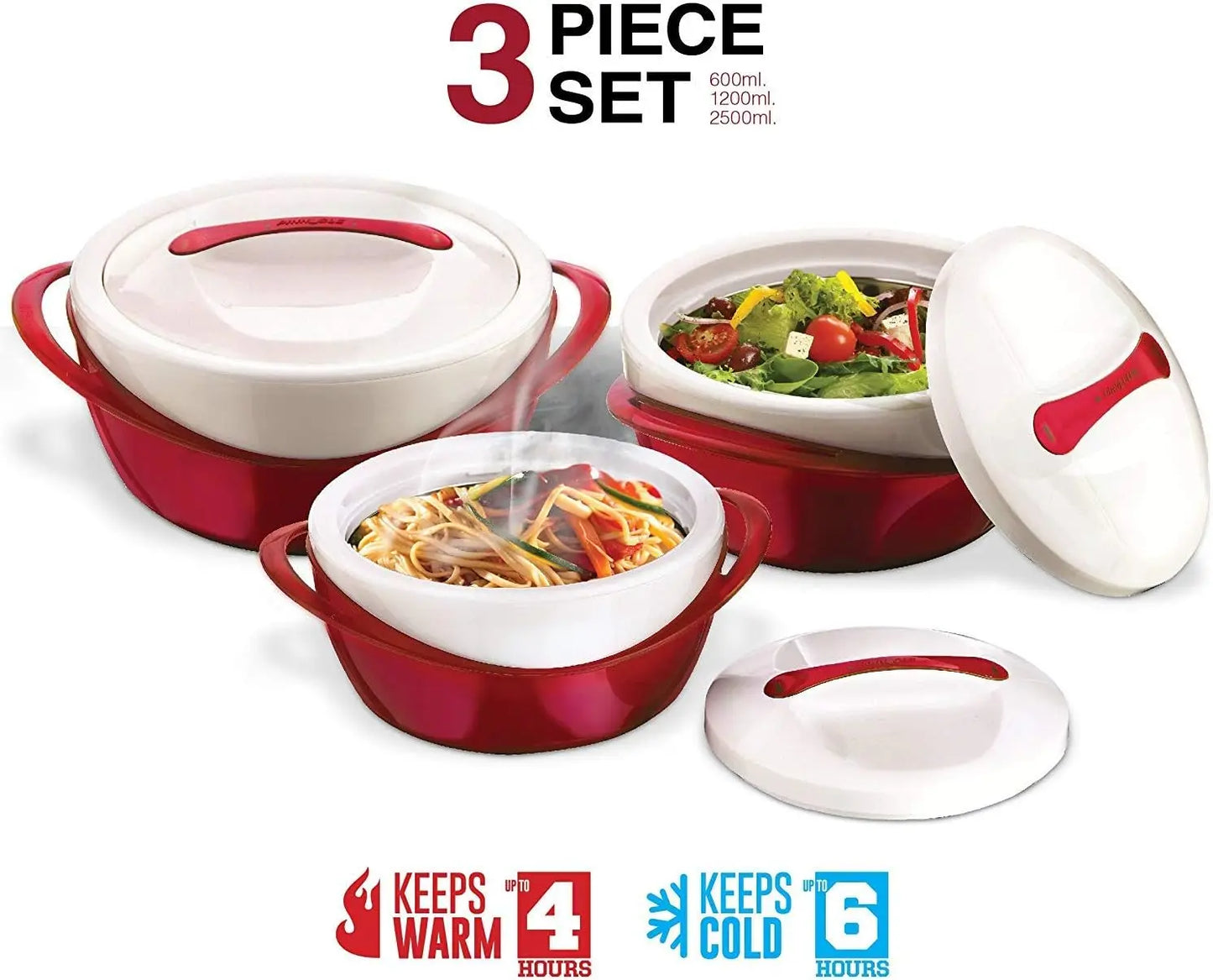 Insulated Casserole Dish Set 3-Piece With Lid