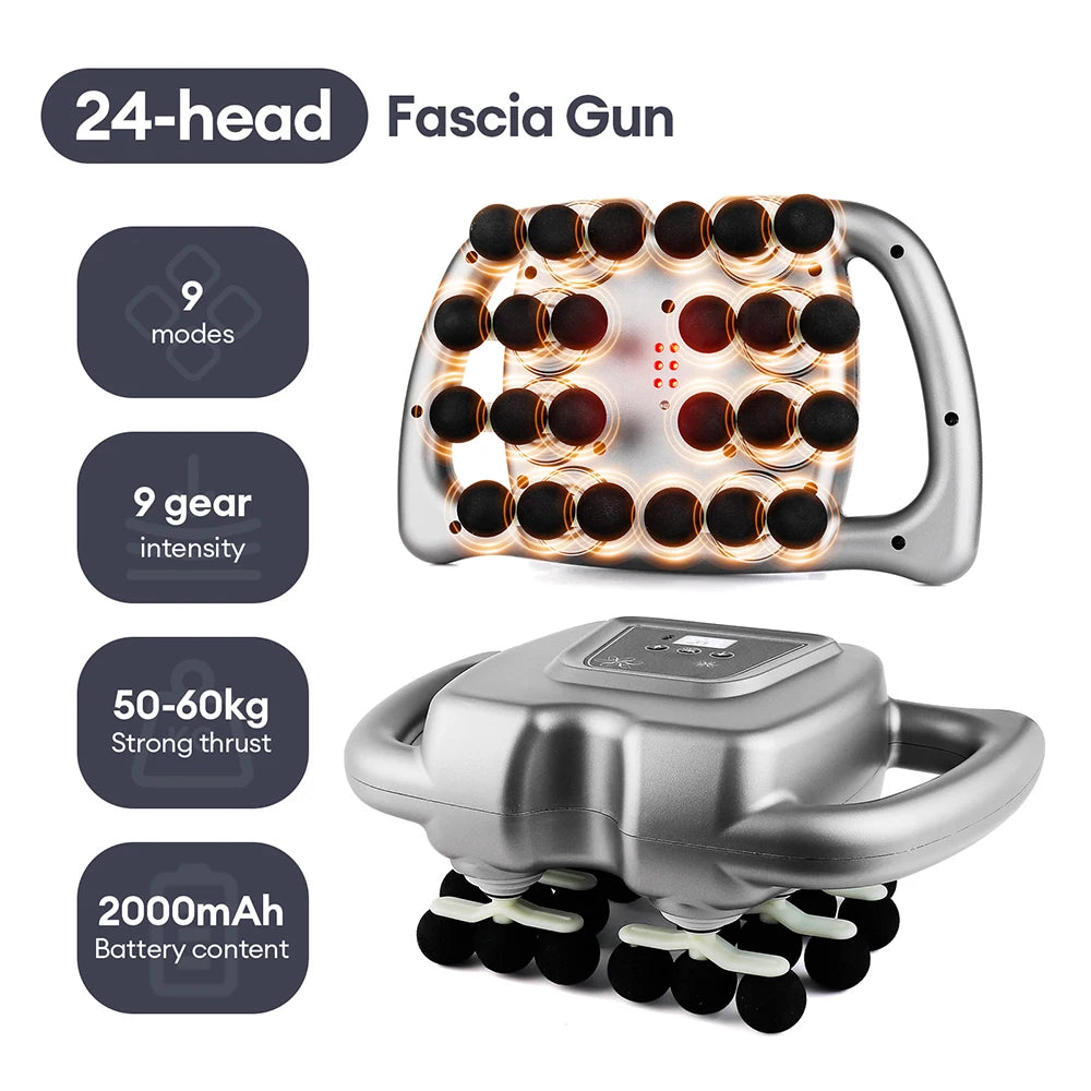 Foreverlily 16 Heads Fascia Gun High Frequency Massage