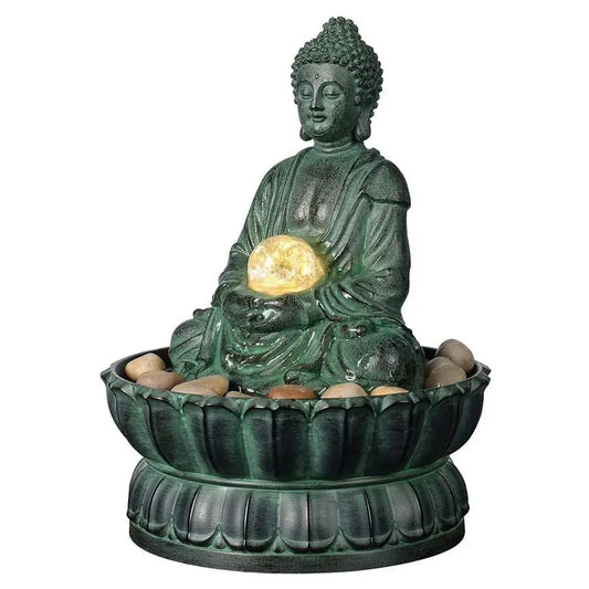 Buddha Tabletop Meditation Fountain Zen Water