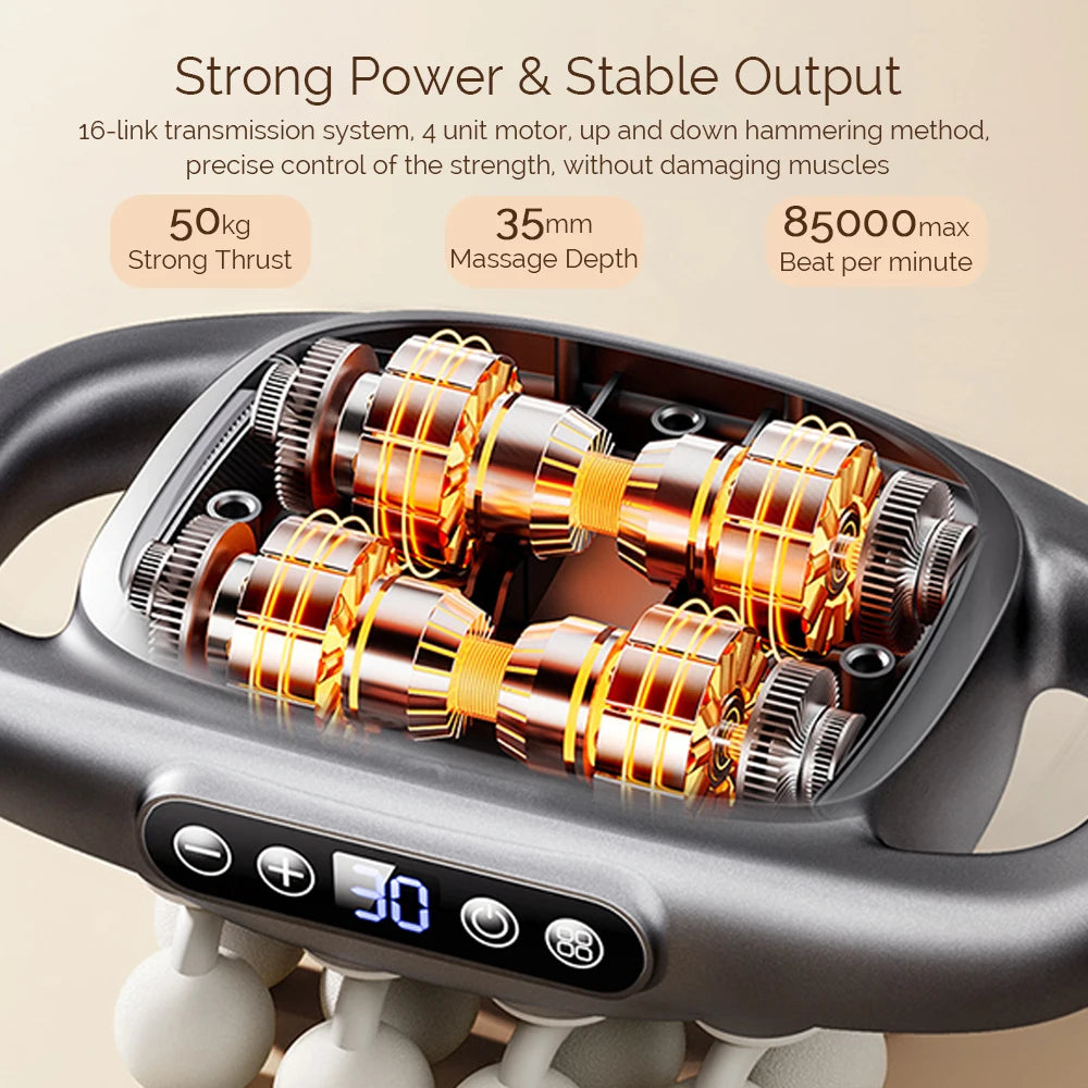 Foreverlily 16 Heads Fascia Gun High Frequency Massage