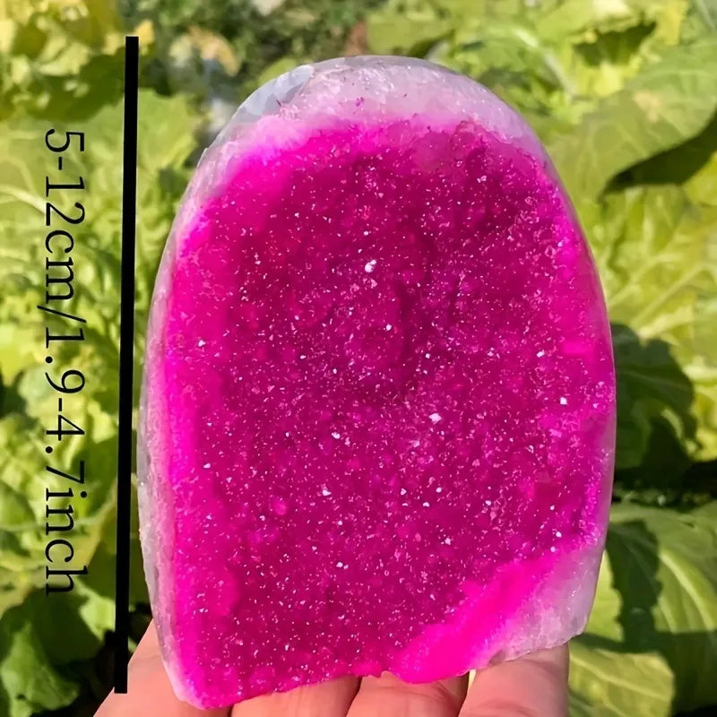 300-400g Pink Geode Quartz Crystal Rose Red Crystal Quartz Room Decor Crystals Crystals and Stones Healing
