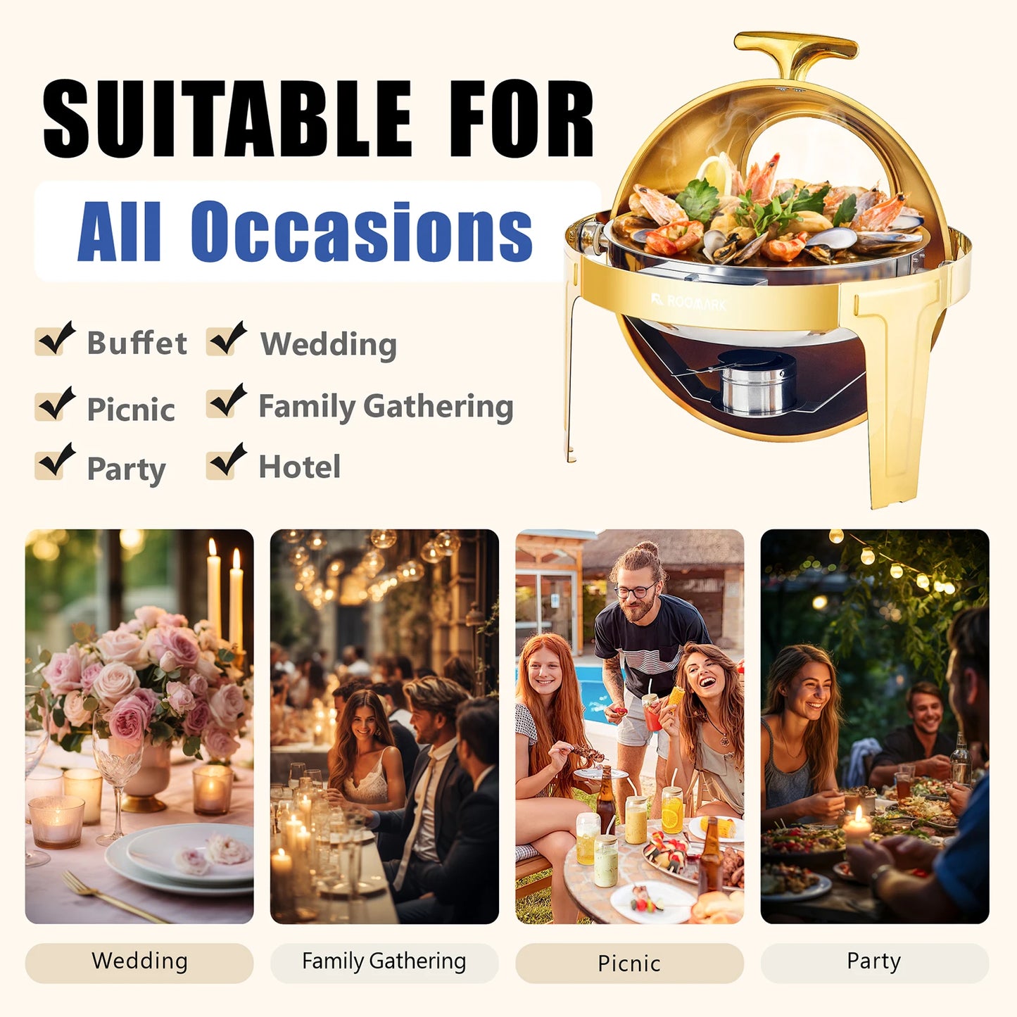Stainless Steel Chafing Dish Buffet Set