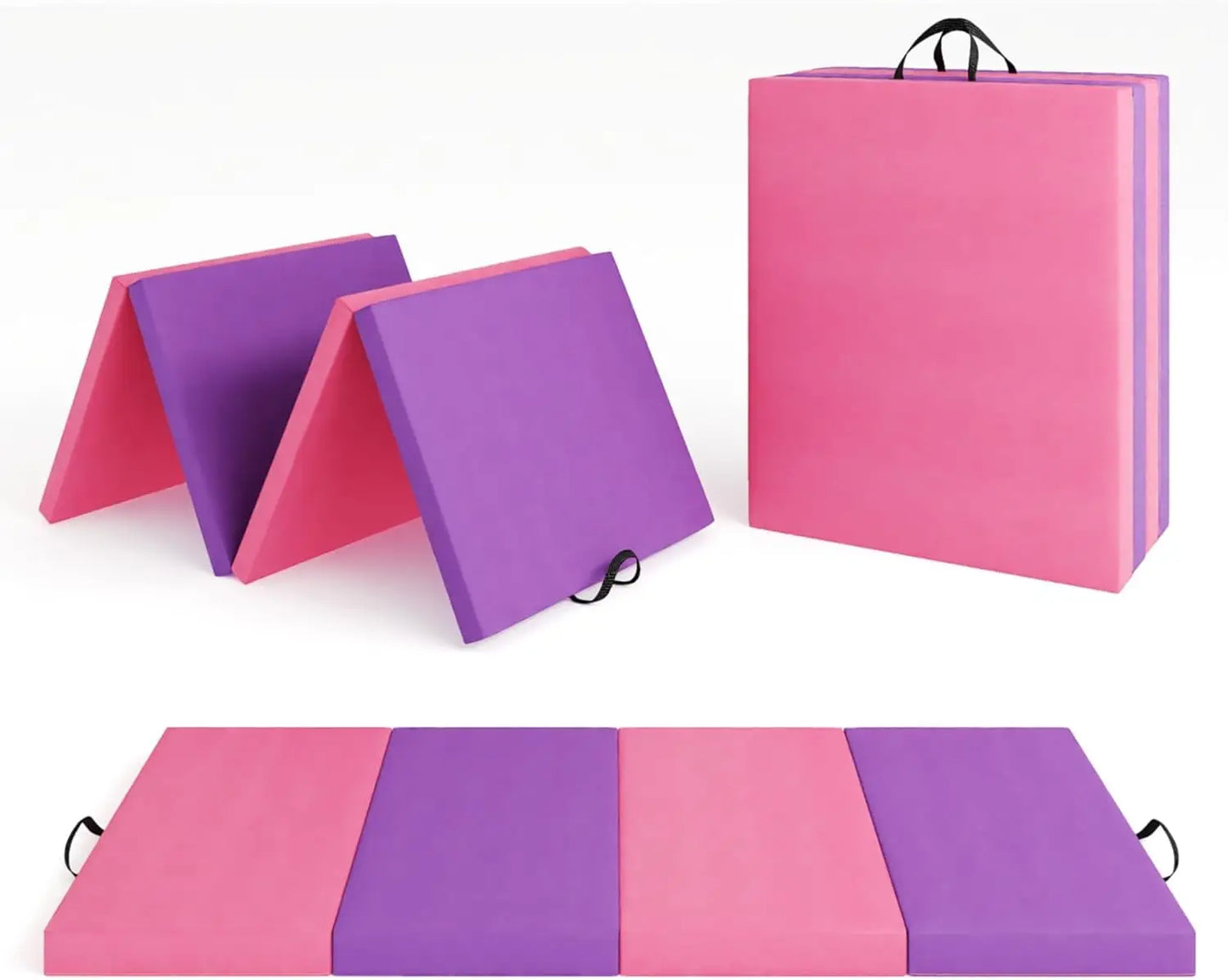 TWISTER.CK Folding Gym Mat Extra Firm High Density Foam Non Slip