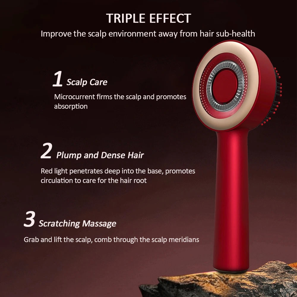 Foreverlily Electric Vibration Massage Comb For Hair Growth Therapy