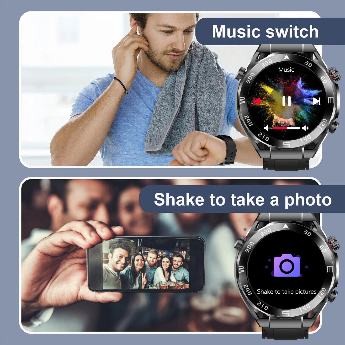 X5 Pro Max Sports Smart Watch With NFC Health Monitor