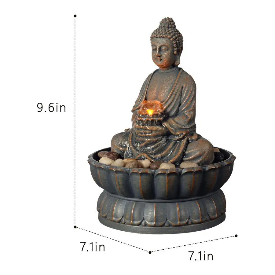 Tabletop Buddha Zen Water Fountain