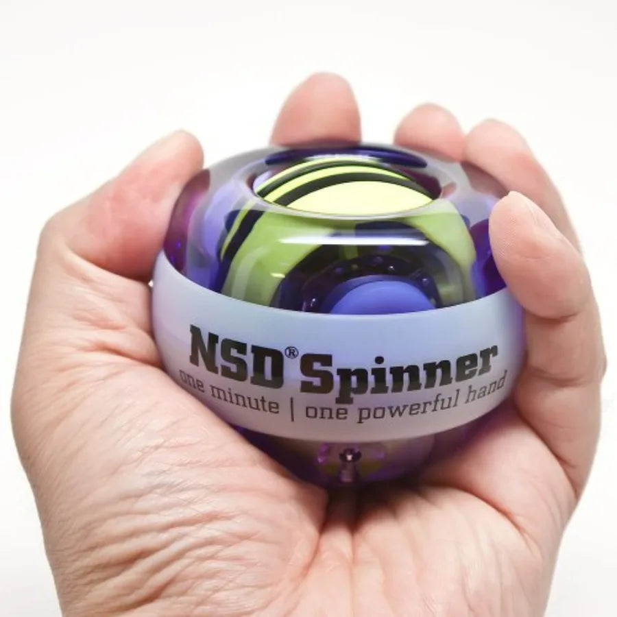 Auto-Start Spinner Gyro Ball – Up to 15,000 RPM Premium hand strengthener and wrist exerciser for grip strength training, forear