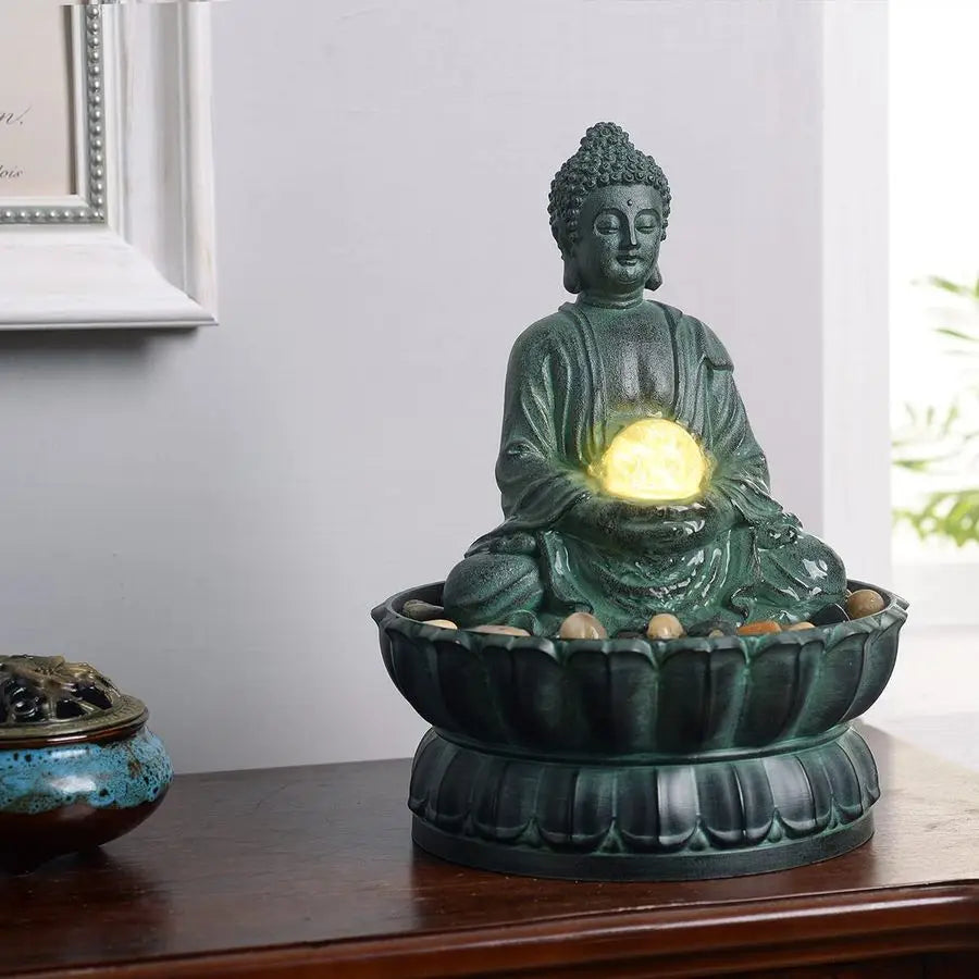 Buddha Tabletop Meditation Fountain Zen Water