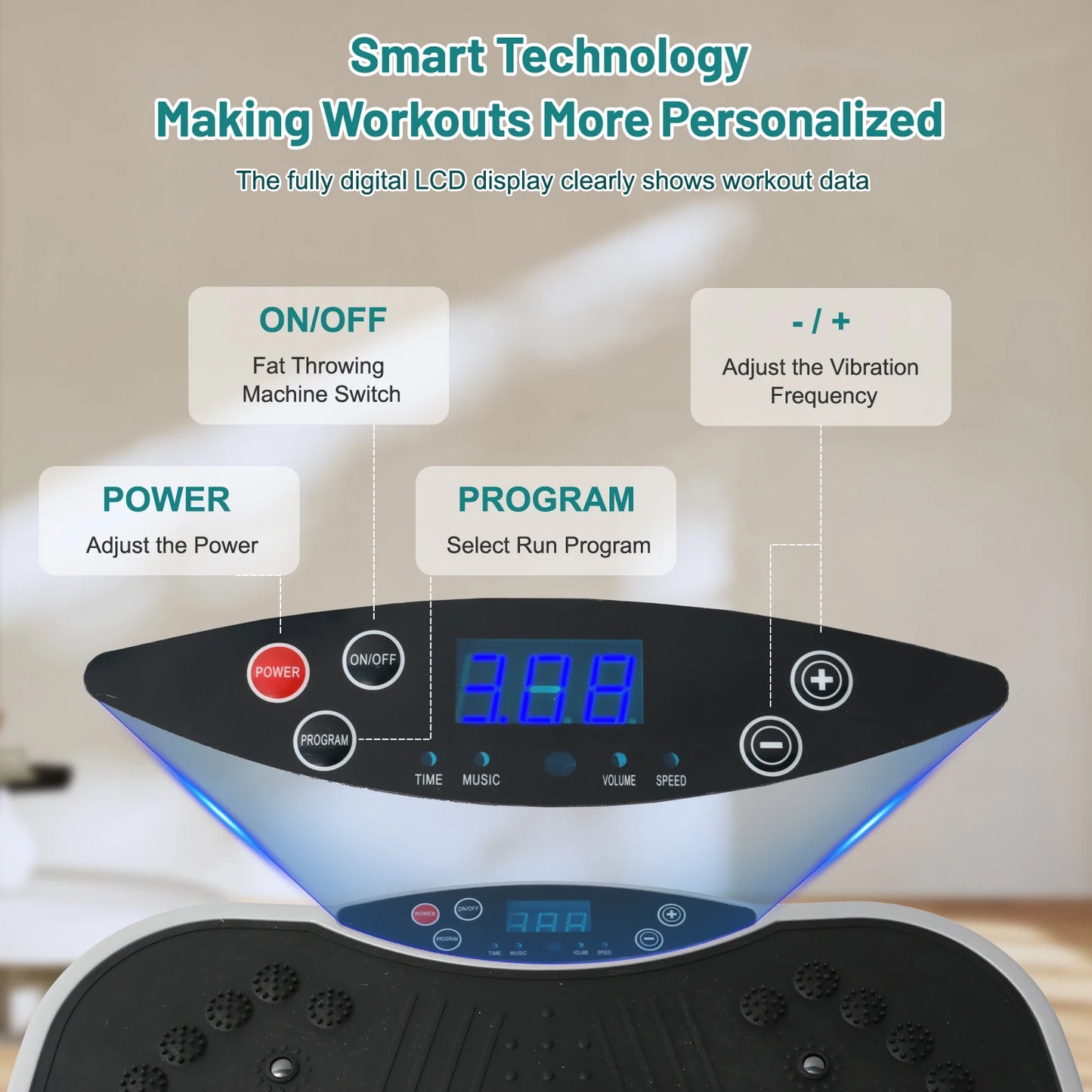 Vibration Plate Exercise Machine Portable Workout