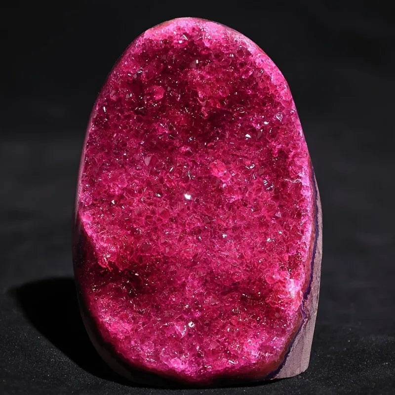 300-400g Pink Geode Quartz Crystal Rose Red Crystal Quartz Room Decor Crystals Crystals and Stones Healing