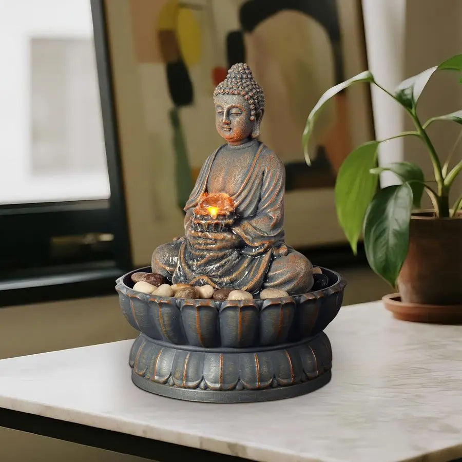 Tabletop Buddha Zen Water Fountain