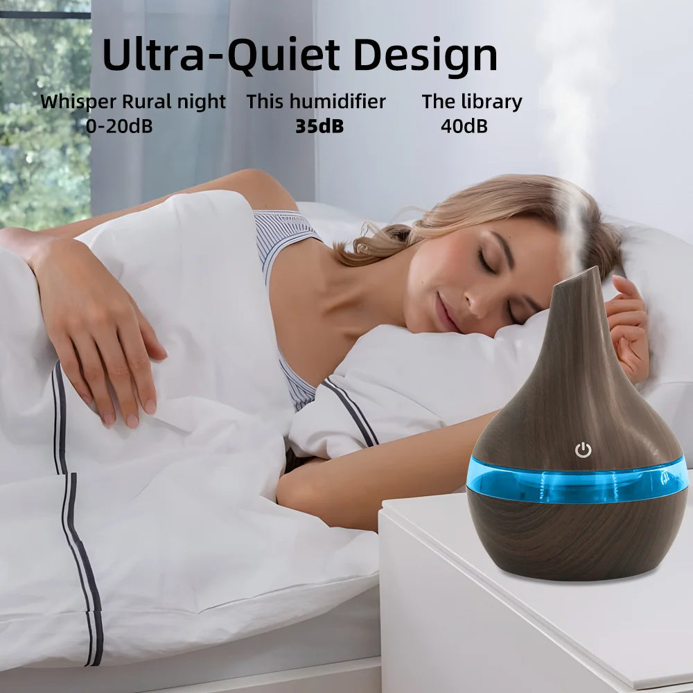 OIMG USB Essential Oil Diffuser Humidifier LED Aromatherapy Remote