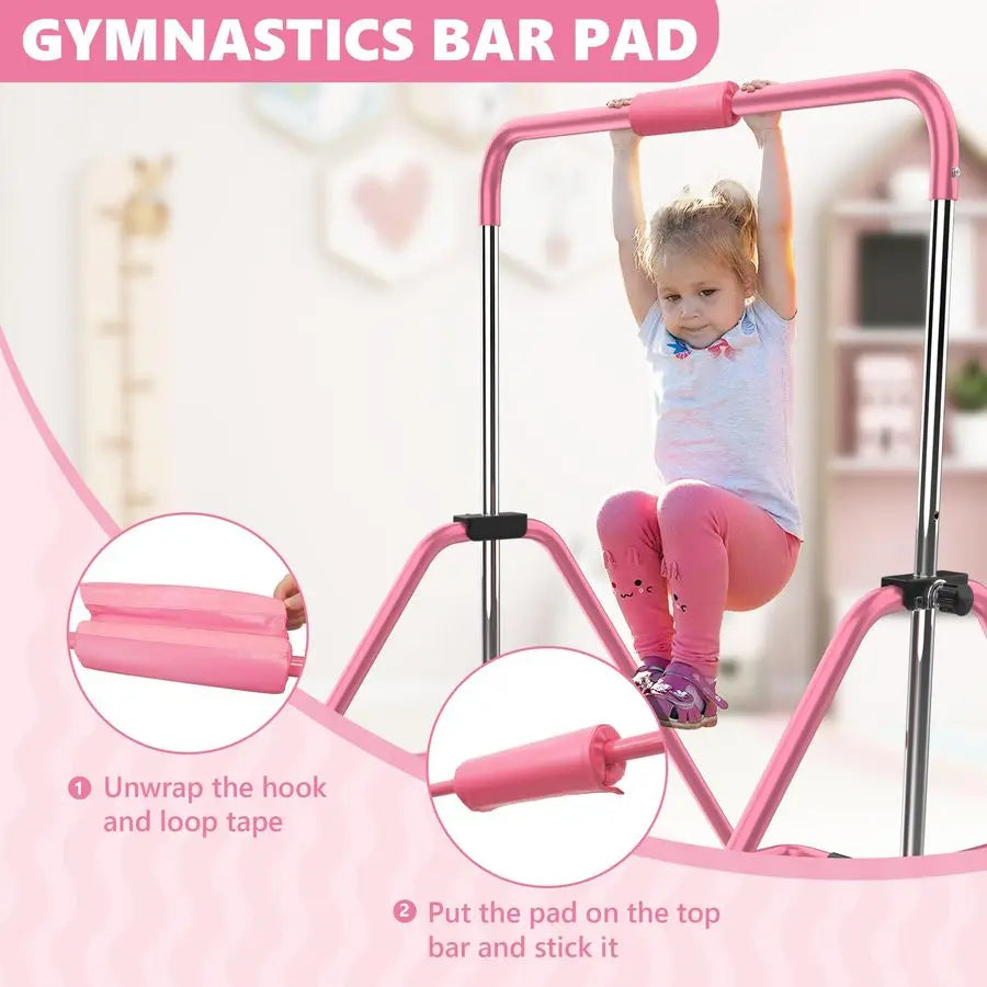XMSJ Gymnastics Bar With Mat Foldable