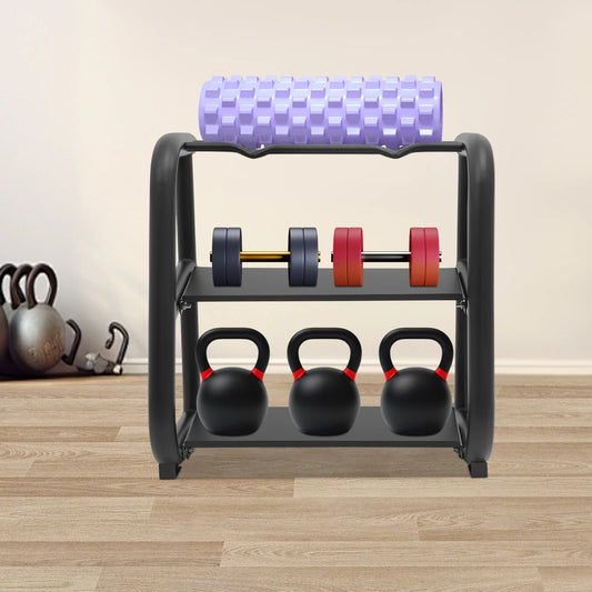 Kettlebell Storage Rack, Black Dumbbell Stand, Multifunctional Weight Stand，home, office, gym，Load bearing 220.46lbs，