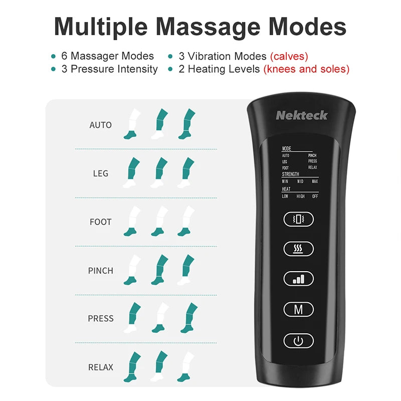 Nekteck Foot Massager Air Shiatsu Calf Thigh