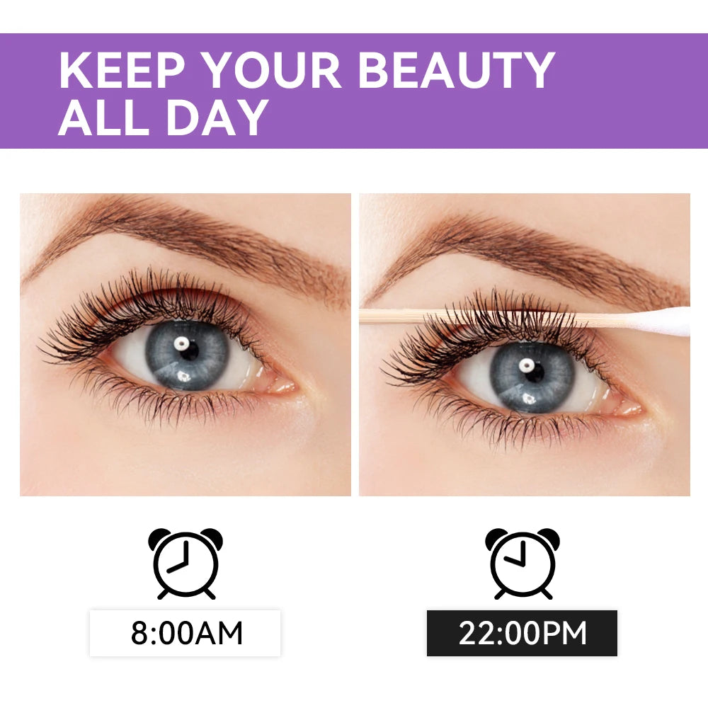 Lakerain 5D Mascara Waterproof Long Lasting Smudge Proof Lengthening
