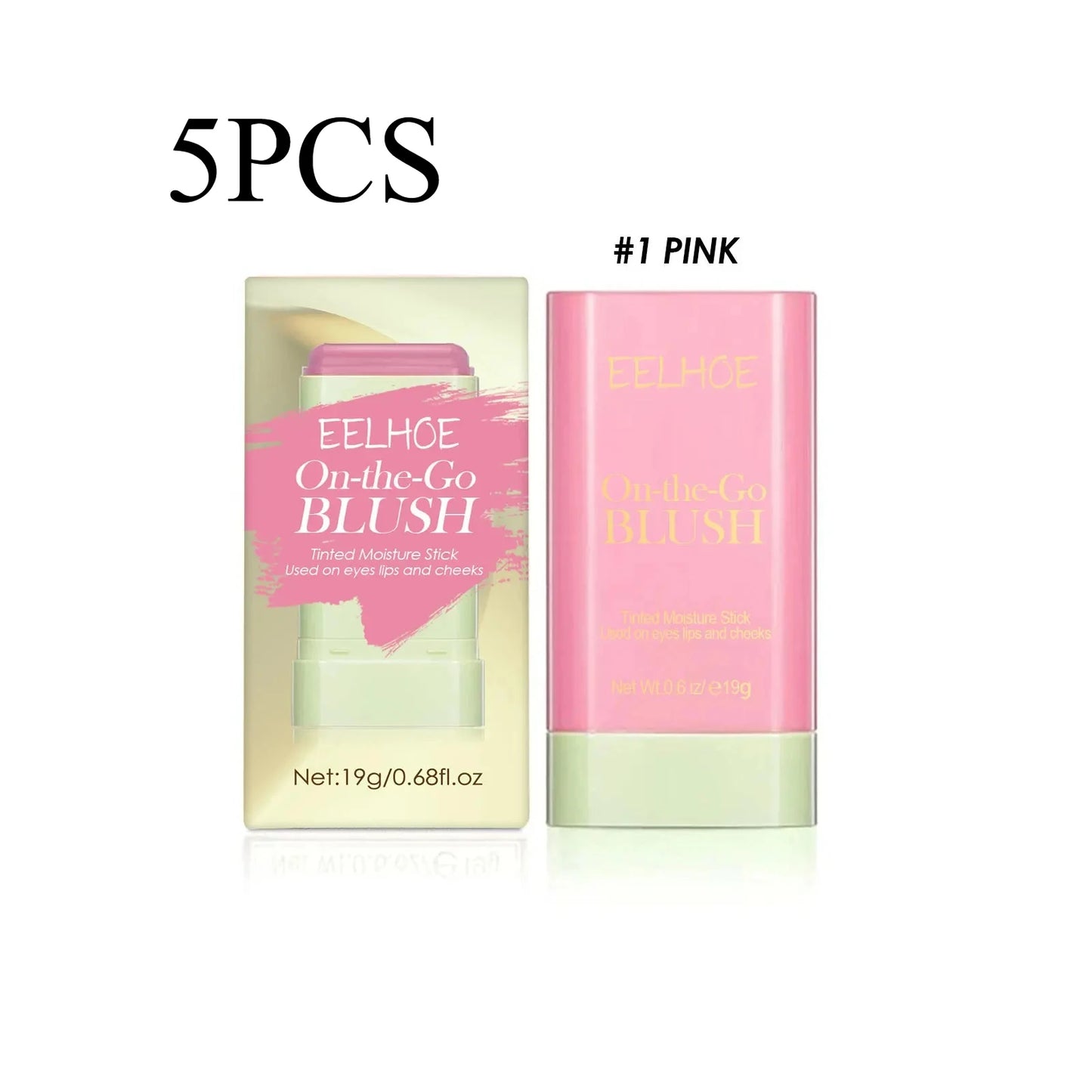 Eelhoe 3 In 1 Blush Stick For Eyes Cheeks Lips